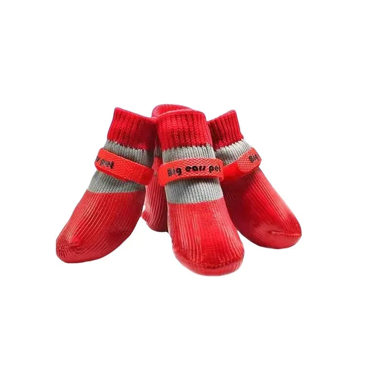 Waterproof Non-Slip Pet Socks with Adjustable Fit – PawShield™