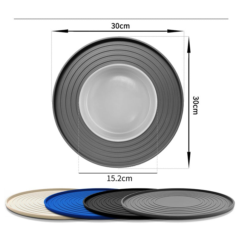 Silicone Pet Feeding Mat – Round, Non-Slip Design – Silvex™