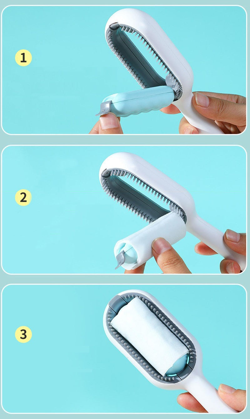 Pet Hair Removal Brush with Wipe Refill – Zestro™