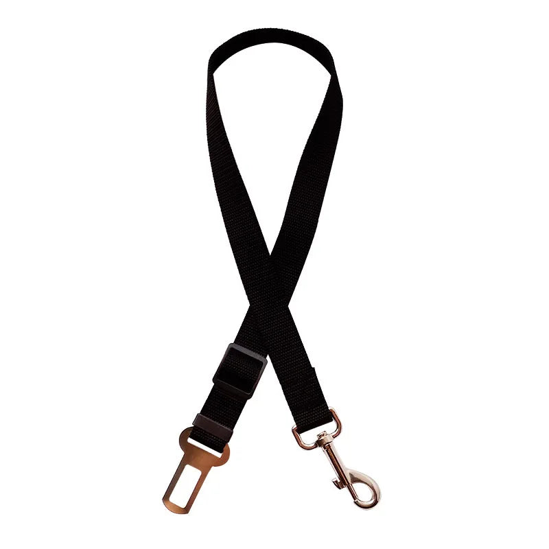 Adjustable Pet Car Seat Belt & Leash – Dual-Function Safety Strap – TetherPaw™