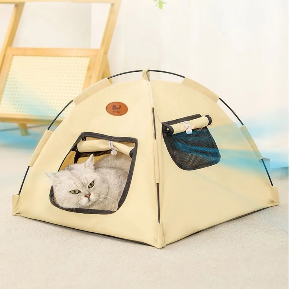 Portable Pet Tent Bed in Oxford Polyester for Small Pets – TokaNest™