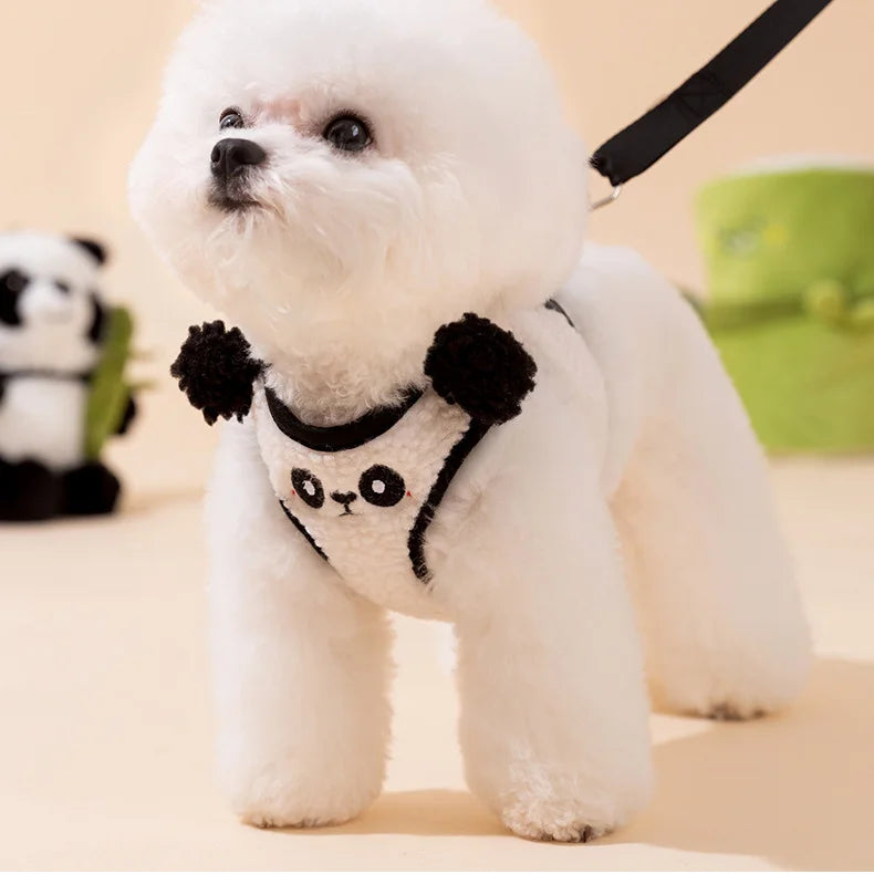 Bear & Panda Print Pet Collar & Leash Set – Pandly™
