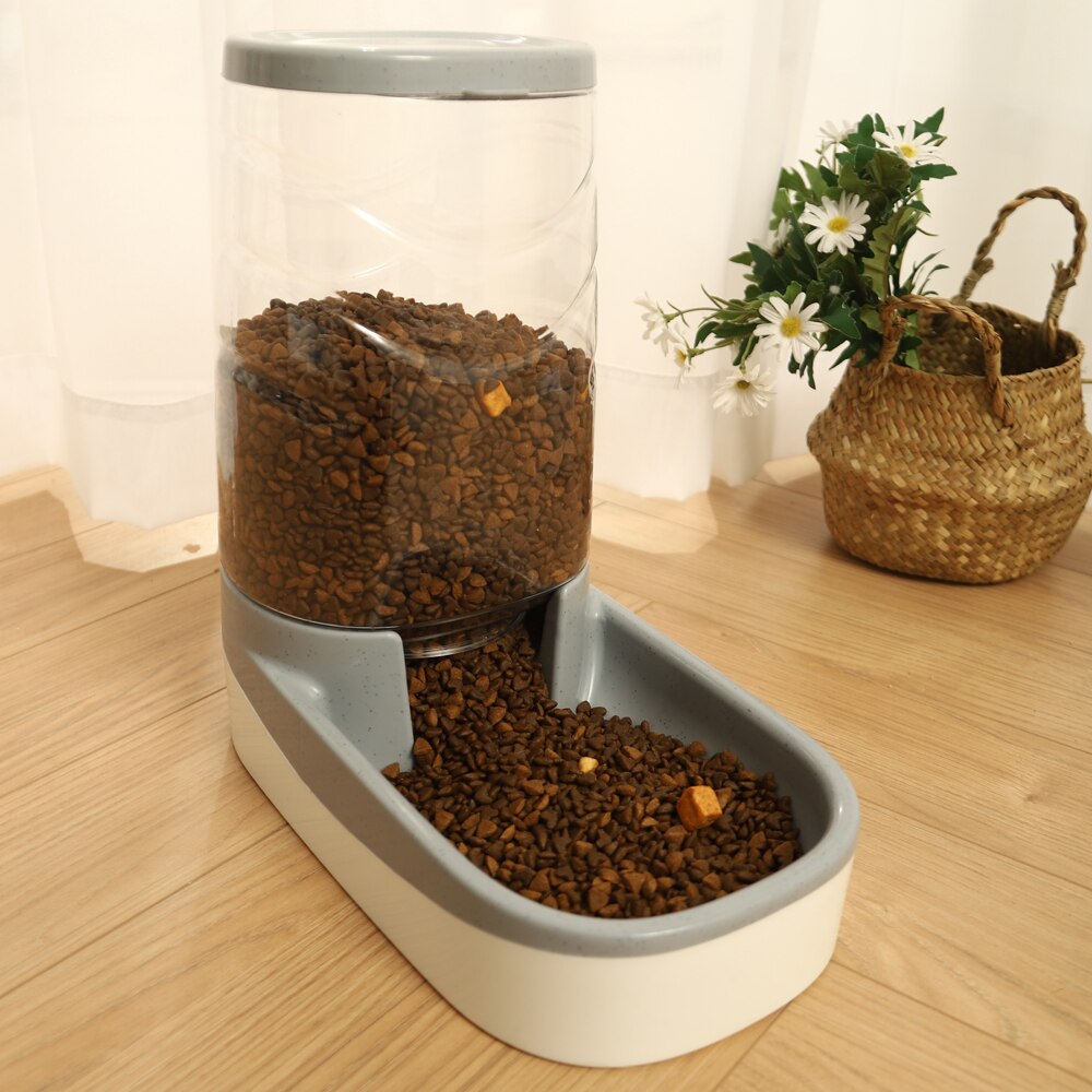 Vertical Pet Feeder & Water Dispenser with Anti-Spill Design – Vertiflow™