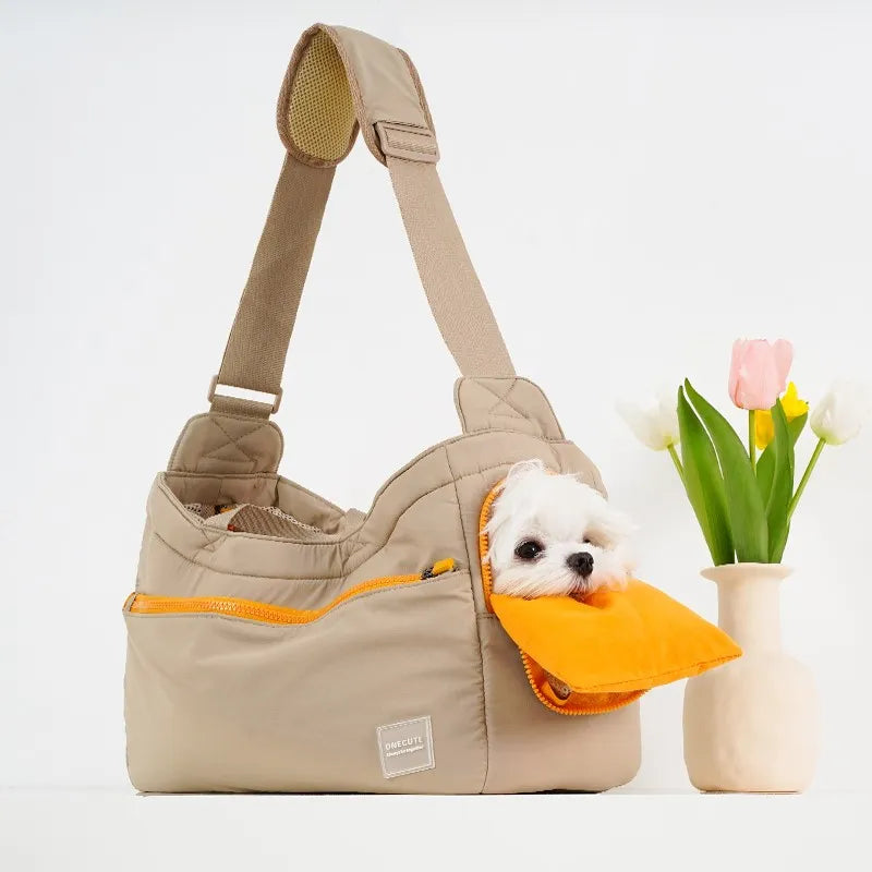 Convertible Pet Carrier Bag with Shoulder Strap & Mesh – Voya™