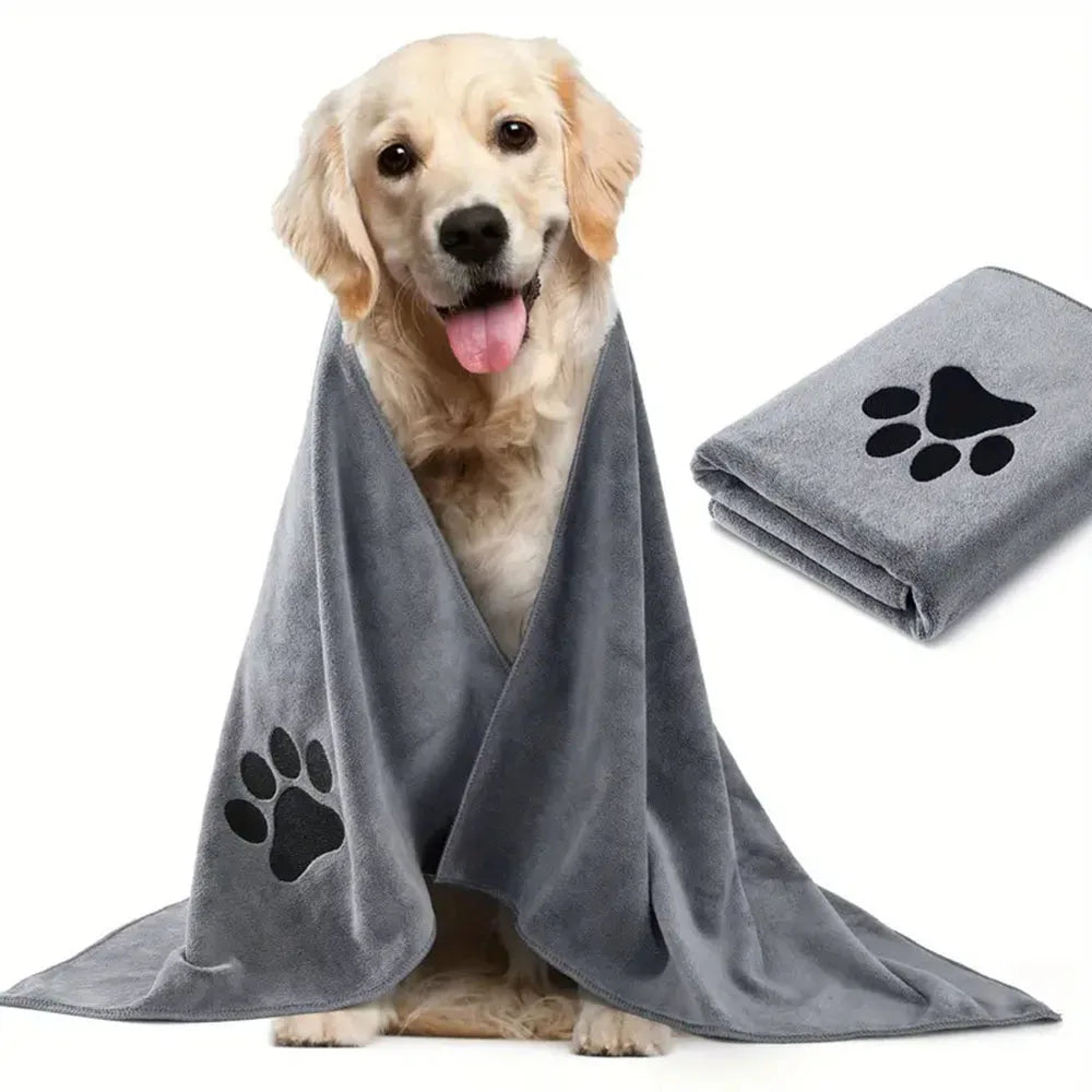 Ultra-Absorbent Microfiber Pet Bath Towel for Dogs & Cats – Towla™