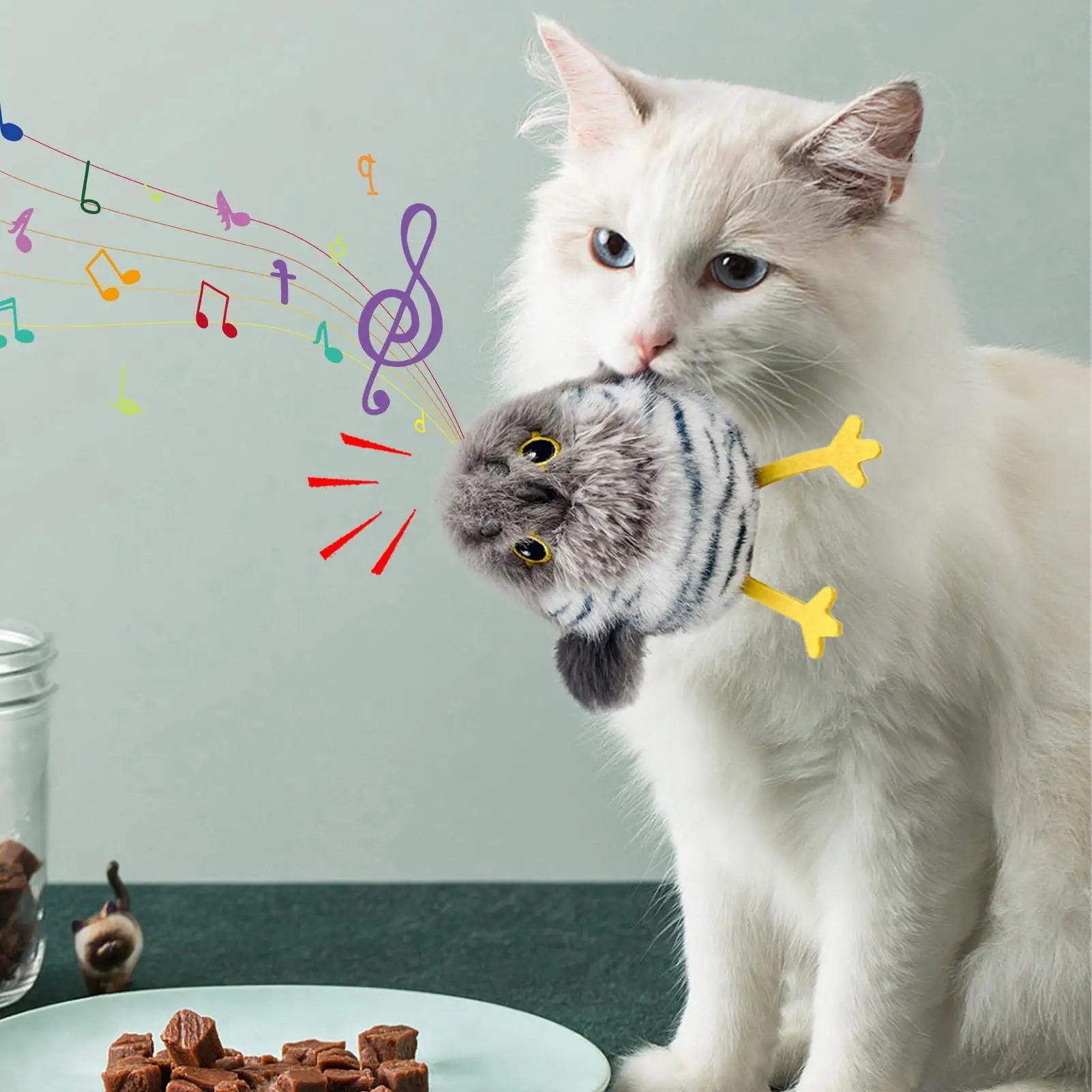 Interactive Bird Toy for Cats with Motion Sensor – Peckle™