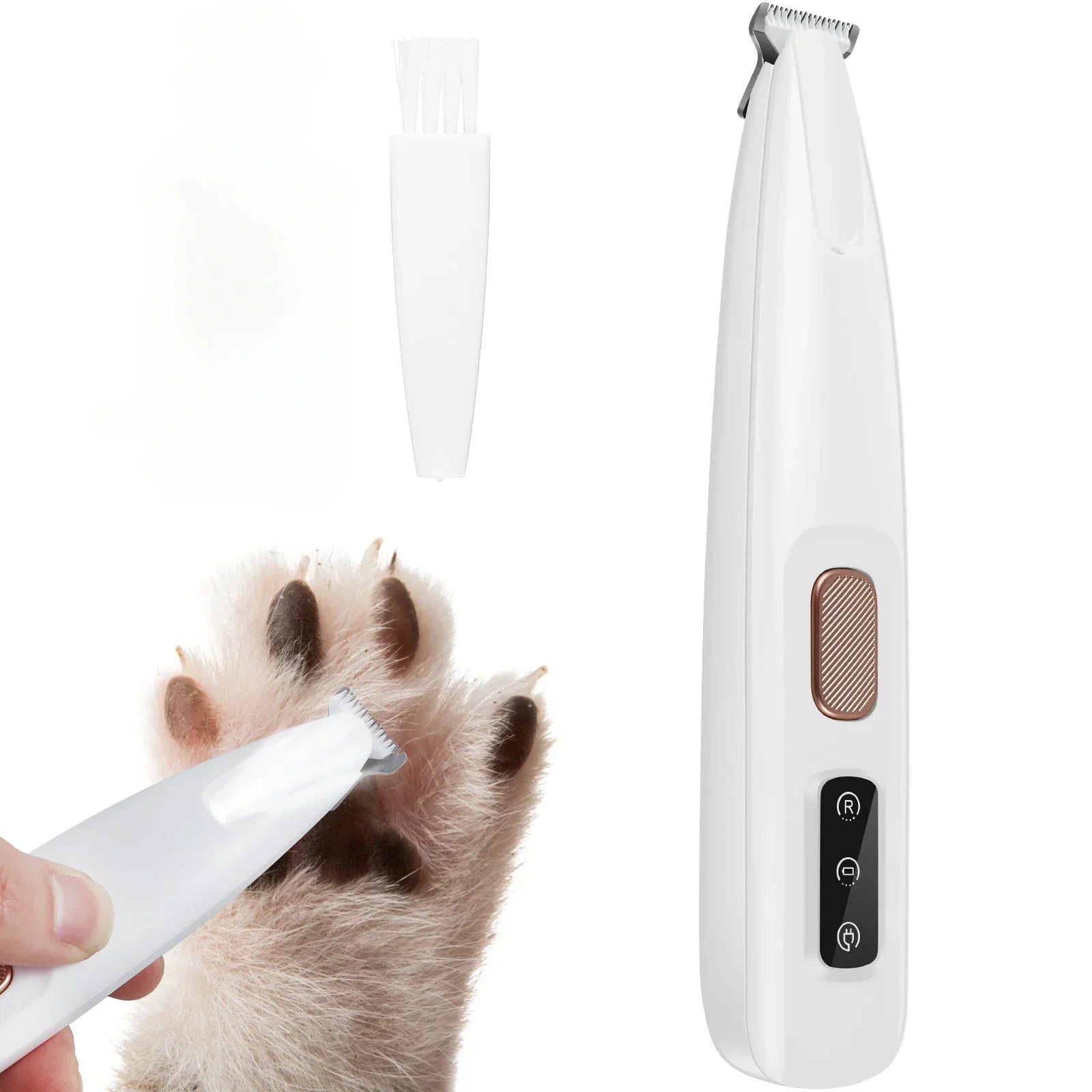 Cordless Electric Pet Fur Trimmer with LED Light – Snippo™