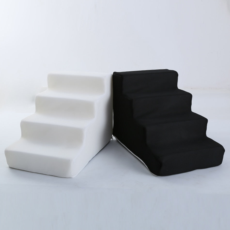 Pet Stairs for Dogs & Cats – Soft Foam Steps for Beds & Sofas – Pawrise™