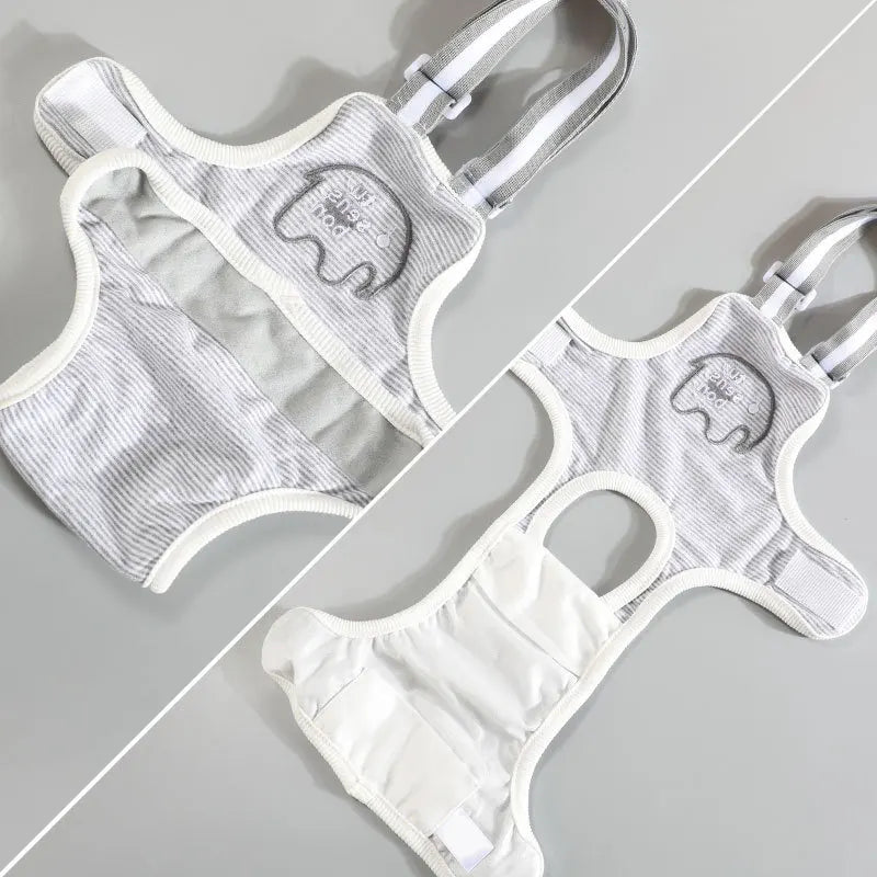 Cotton Diaper Onesie for Female Dogs with Urinary Incontinence – PawWrap™
