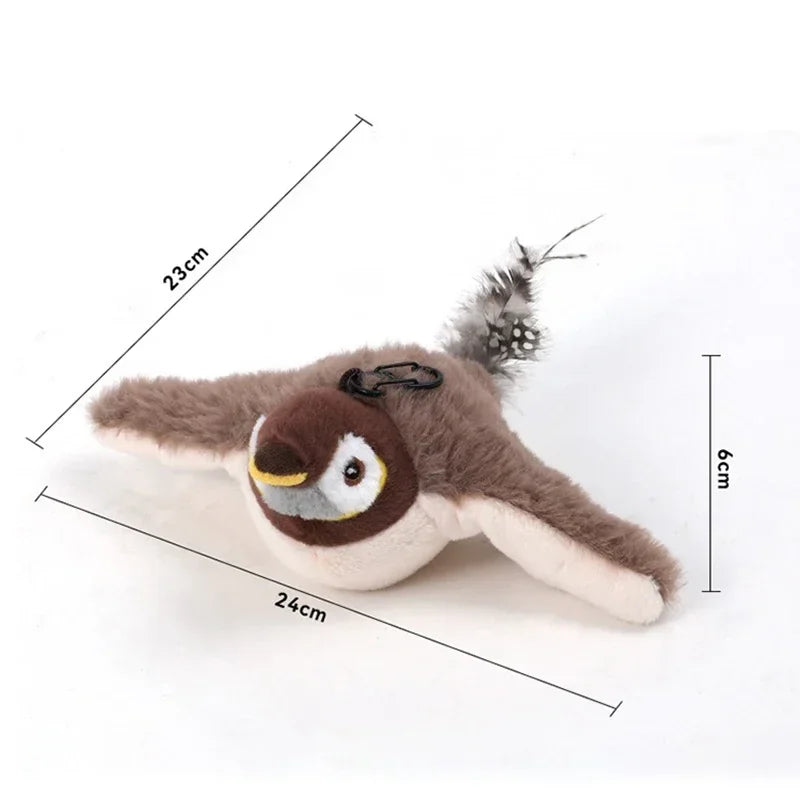 Rechargeable Interactive Bird Toy with Catnip for Cats – Chirvo™