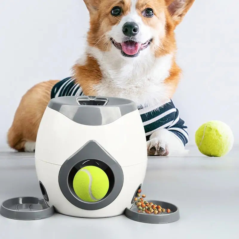 Automatic Ball Launcher & Treat-Dispensing Pet Toy – Flingo™