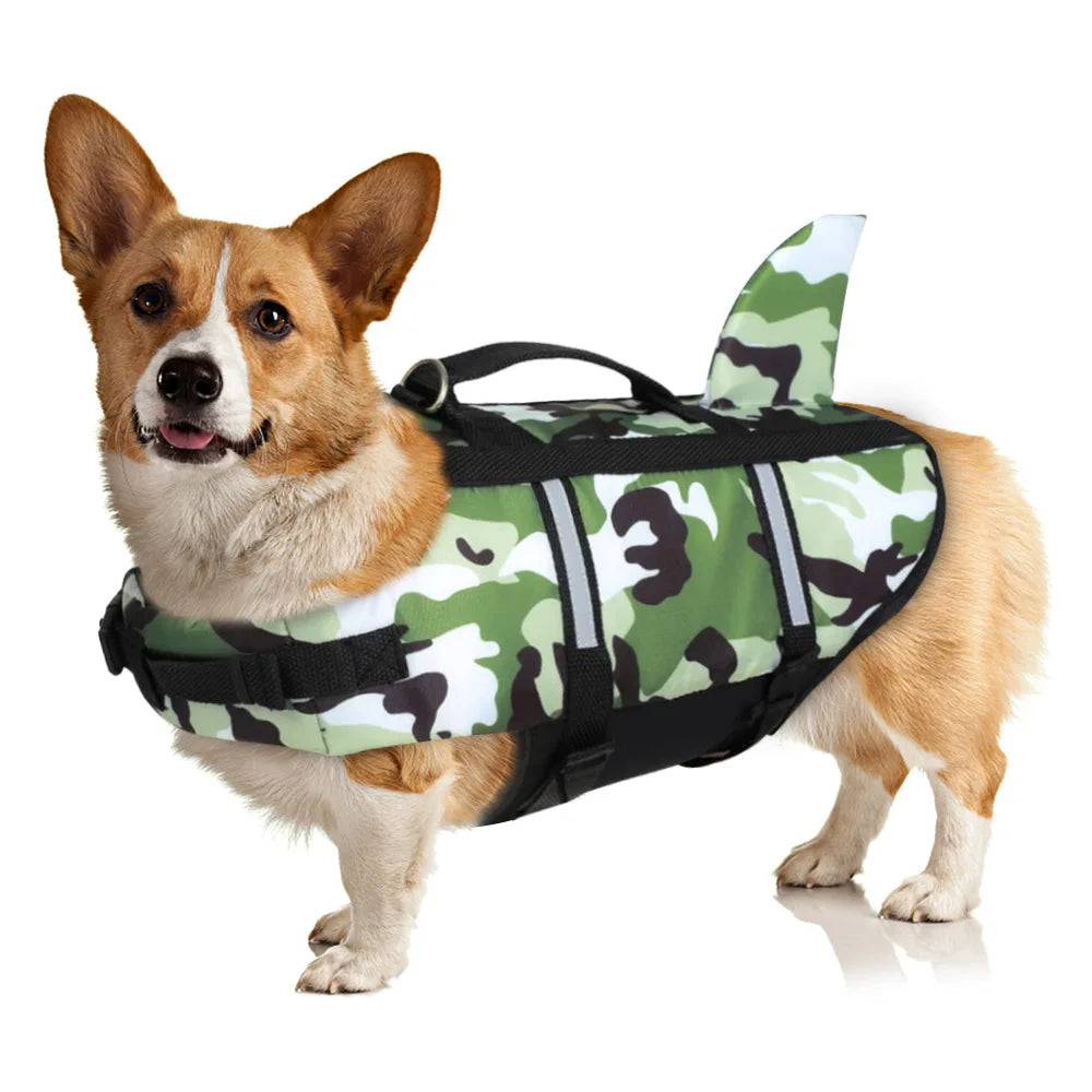 Pet Life Jacket with Handle for Dogs & Cats – SwimGuard™
