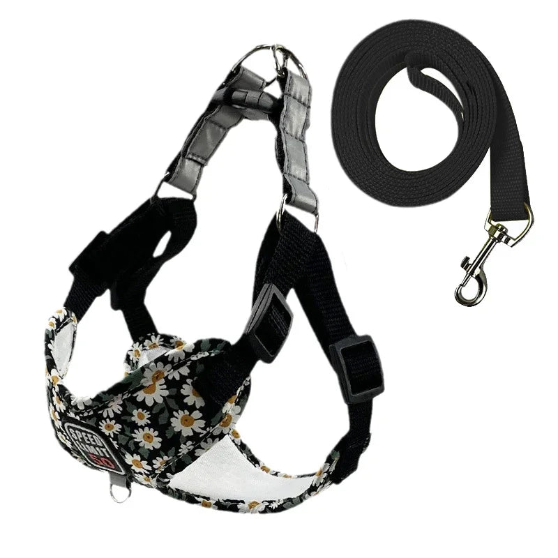 Adjustable Reflective Nylon Dog Collar & Leash Set – Trekly™