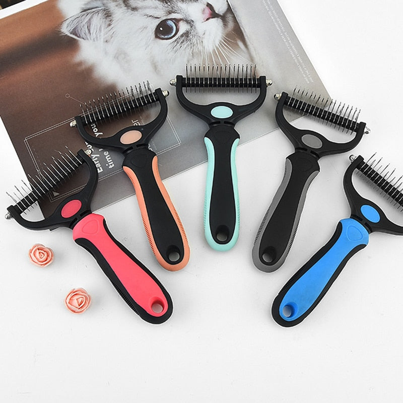 Stainless Steel Pet Deshedding Comb for Dogs & Cats – Detanglo™