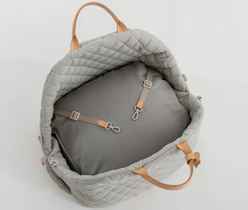 Luxury Pet Carrier Bag with Shoulder Strap & Car Seat Use – LuxTote™
