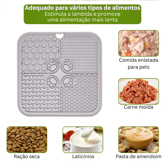 Silicone Slow Feeder Licking Mat with Spatula for Dogs & Cats – Lapzo™