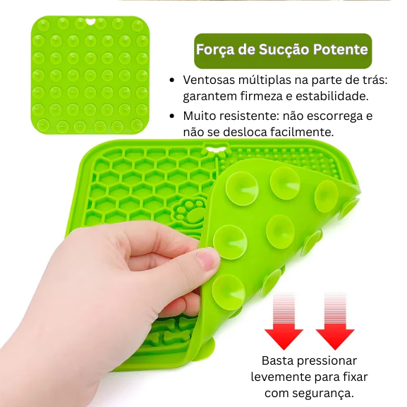 Silicone Slow Feeder Licking Mat with Spatula for Dogs & Cats – Lapzo™