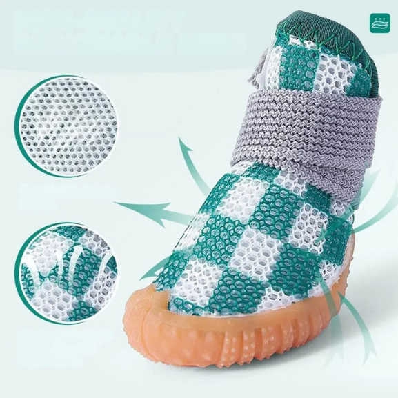 Non-Slip Pet Shoes with Breathable Upper & Adjustable Straps – StreetPaws™