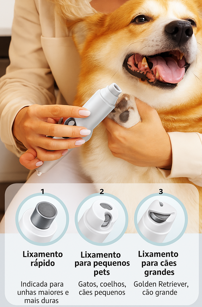 2-in-1 Pet Nail Grinder & Fur Trimmer with LED – Nailume™