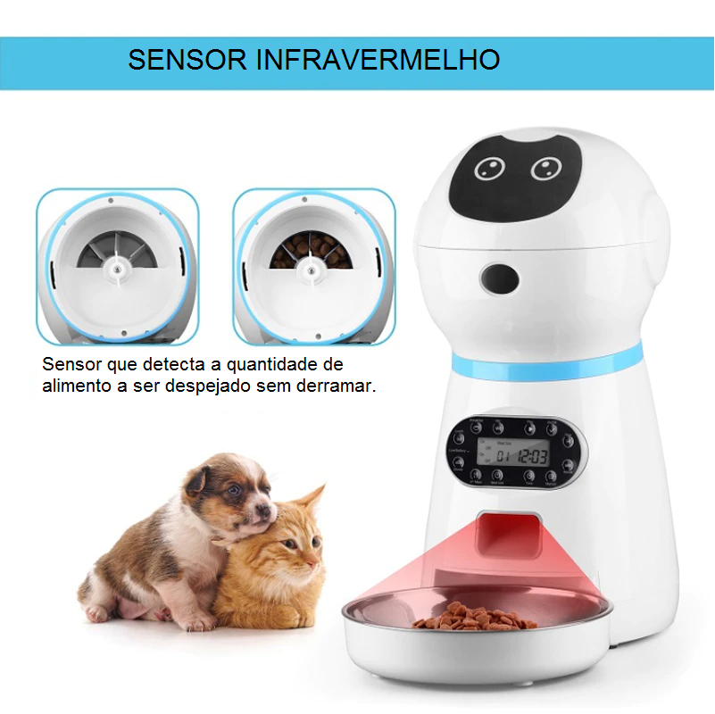 Smart Automatic Pet Feeder with Voice Recorder – Portiva™