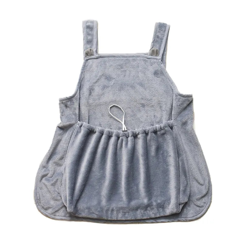 Front-Carry Pet Sleeping Bag Apron with Paw Holes – WrapNest™