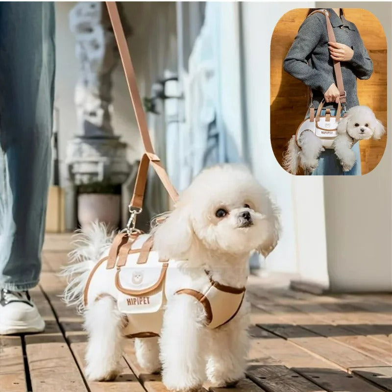 Elevated Pet Crossbody Carrier Backpack with Removable Strap – Voyo™