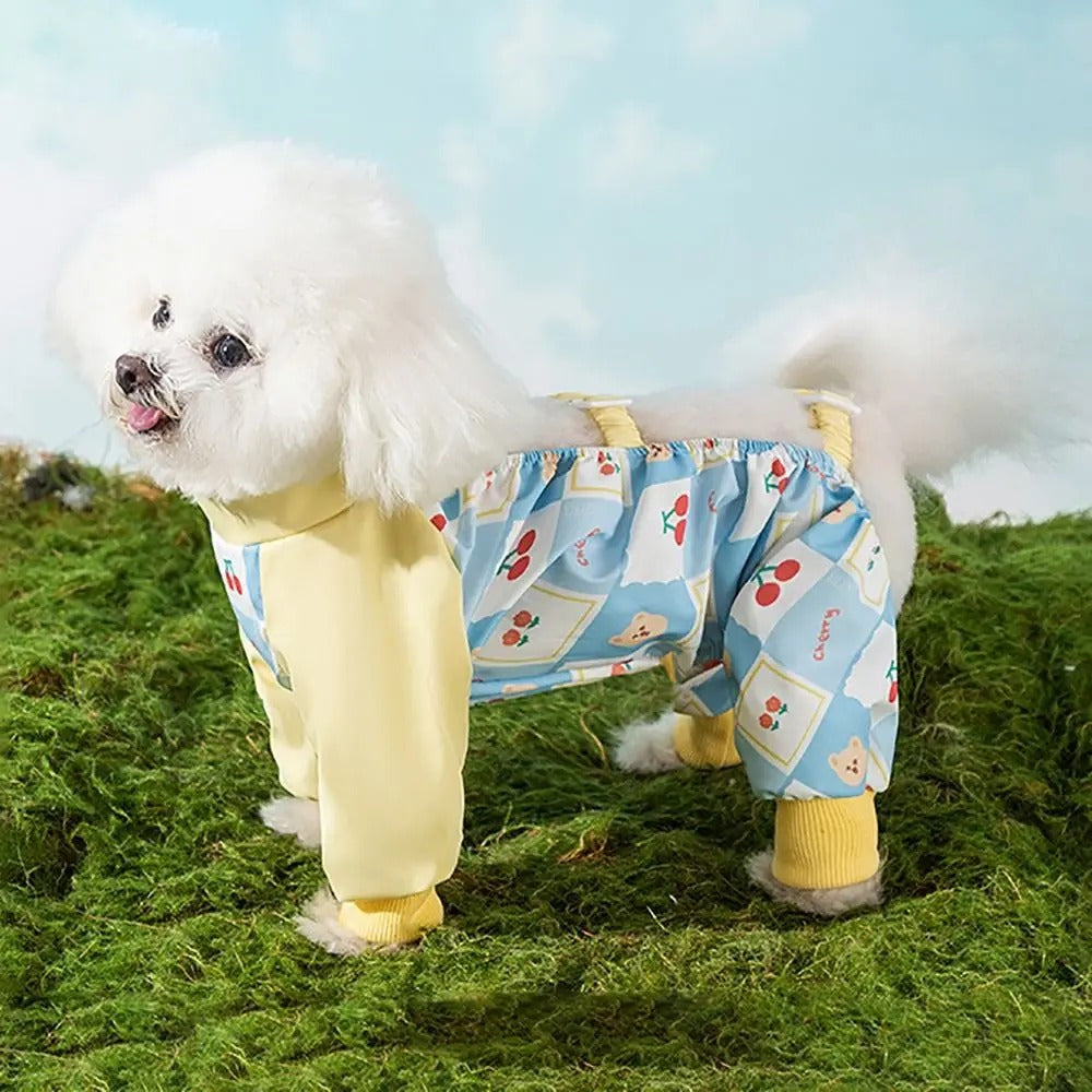 Waterproof Anti-Dirt Pet Onesie with Bootie Option – Pawcloak™