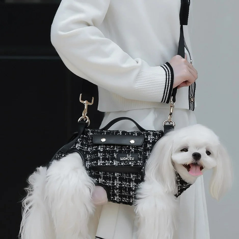 Elevated Sling Backpack Pet Carrier for Dogs & Cats – Zephira™