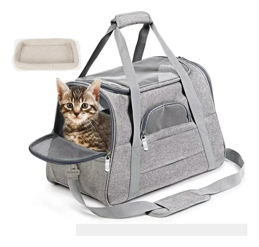 Waterproof Pet Carrier Bag with Ventilated Mesh Windows – Bexly™