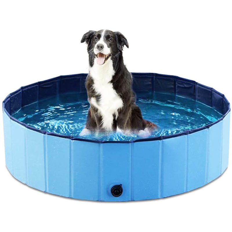Portable Pet Pool with Reinforced Edges – Splasho™