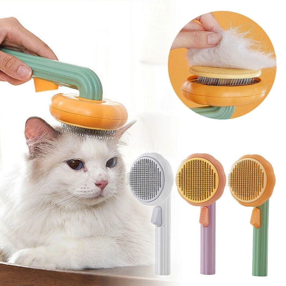 Self-Cleaning Pet Hair Removal Brush for Cats & Dogs – Shedwell™