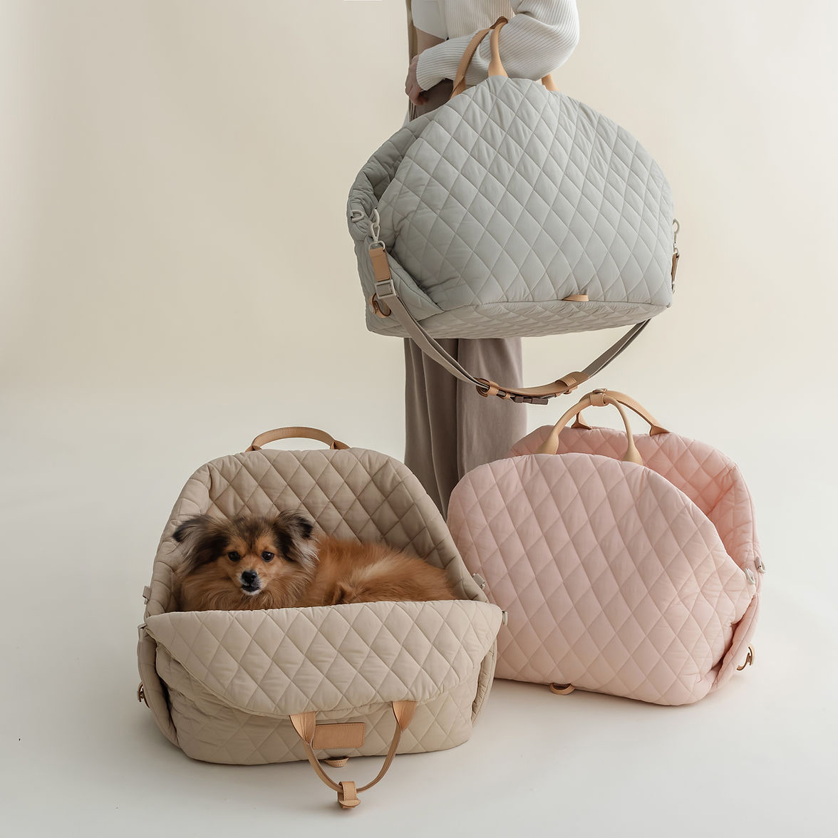 Luxury Pet Carrier Bag with Shoulder Strap & Car Seat Use – LuxTote™