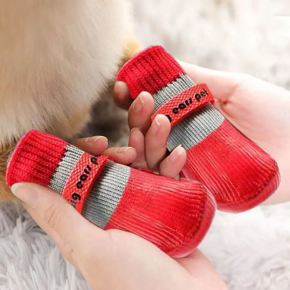 Waterproof Non-Slip Pet Socks with Adjustable Fit – PawShield™