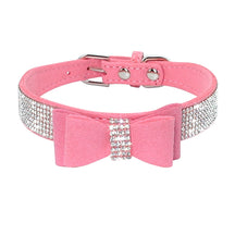 Rhinestone Leather Pet Collar for Small & Medium Dogs and Cats – Glinta™