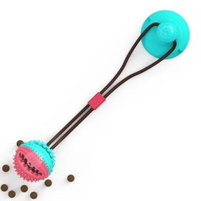 Grid Chew Toy with Suction Cup & Treat Dispenser – Nibblo™