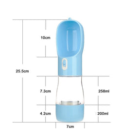 Portable Pet Water & Food Bottle - BPA-Free Travel Feeder – Sipwell™