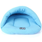 Velvet & Polyester Pet Cave Bed with Support Rod – BurrowRest™