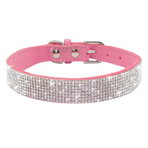 Rhinestone Leather Pet Collar for Small & Medium Dogs and Cats – Glinta™