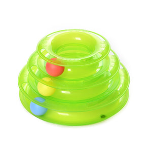 3-Tier Cat Activity Tower Toy – Non-Toxic Durable Design – Vezlo™