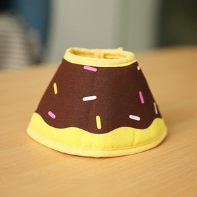Post-Surgery Pet Recovery Collar with Fruit & Donut Prints – ComfyHalo™