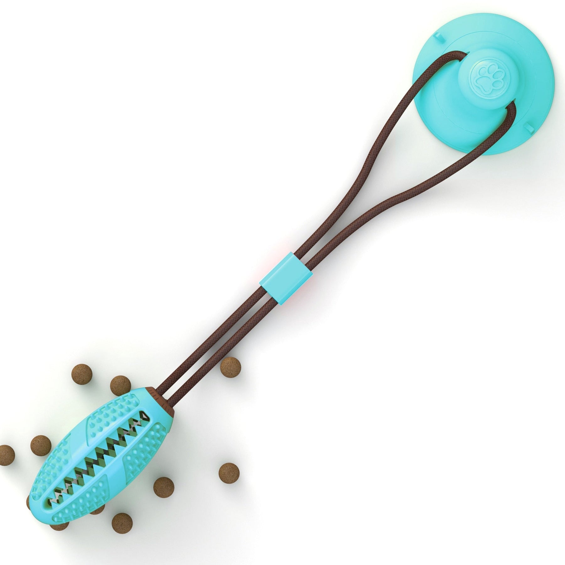 Grid Chew Toy with Suction Cup & Treat Dispenser – Nibblo™