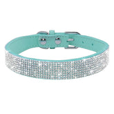 Rhinestone Leather Pet Collar for Small & Medium Dogs and Cats – Glinta™