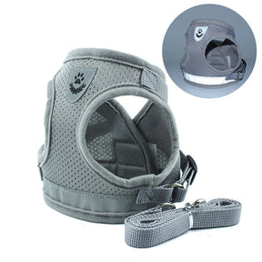Adjustable Vest Harness & Leash Set for Dogs & Cats – Harnexo™