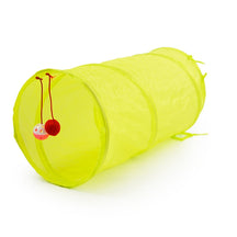 Collapsible Cat Play Tunnel with Hanging Ball – Loopa™