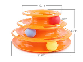 3-Tier Cat Activity Tower Toy – Non-Toxic Durable Design – Vezlo™