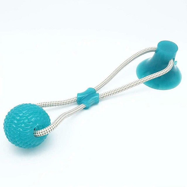 Grid Chew Toy with Suction Cup & Treat Dispenser – Nibblo™