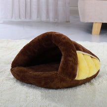 Slipper-Shaped Cozy Pet Bed for Dogs & Cats – SnugStep™