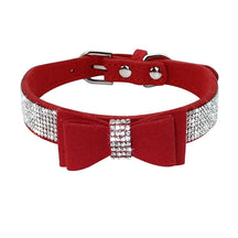 Rhinestone Leather Pet Collar for Small & Medium Dogs and Cats – Glinta™