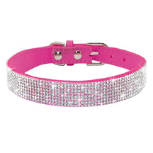 Rhinestone Leather Pet Collar for Small & Medium Dogs and Cats – Glinta™