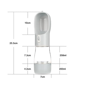 Portable Pet Water & Food Bottle - BPA-Free Travel Feeder – Sipwell™